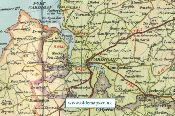 Cardigan Map