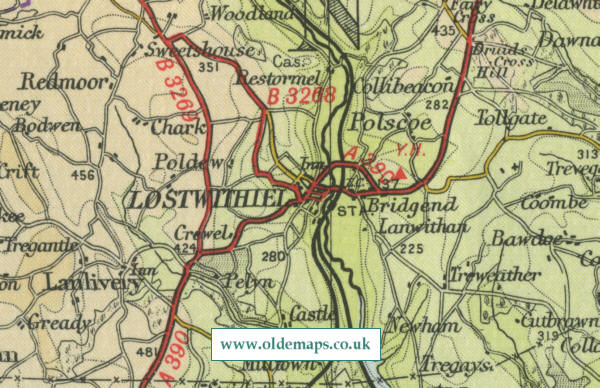 Lostwithiel Map