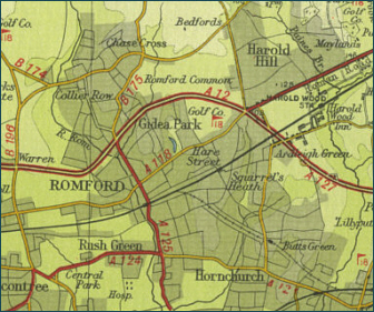 Romford Map