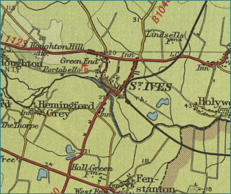 St Ives Map