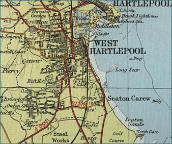West Hartlepool Map
